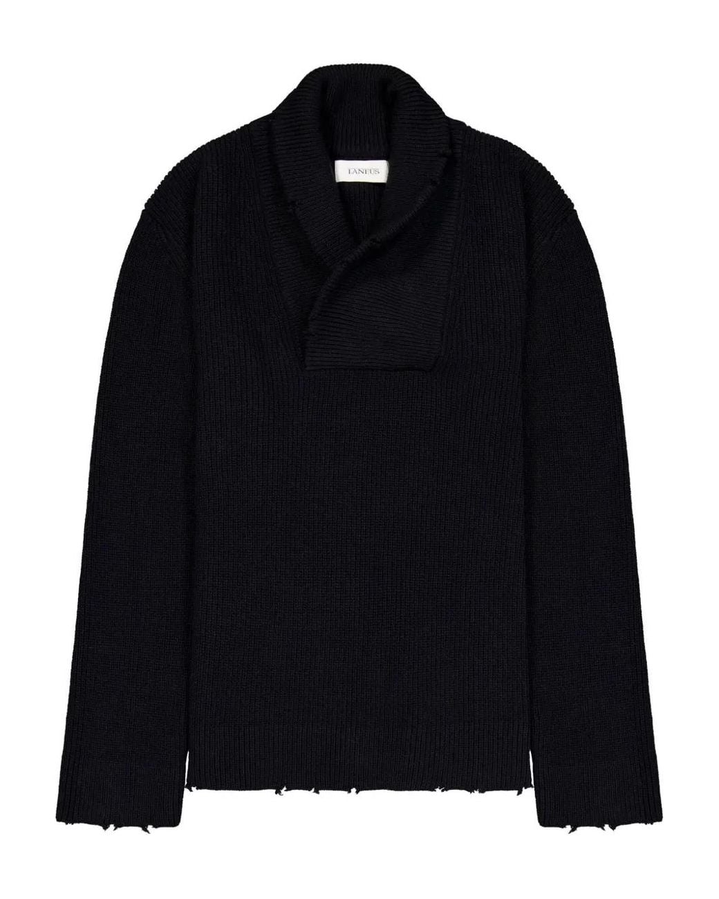 Pull À Col Châle Laneus pour homme en coloris Black