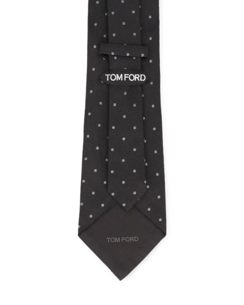 Tom Ford Gray Polka-Dot Tie for men