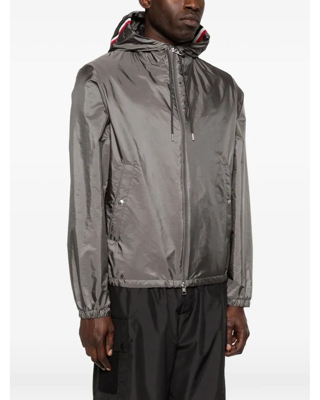 Moncler Gray Grimpeurs Hooded Windbreaker for men