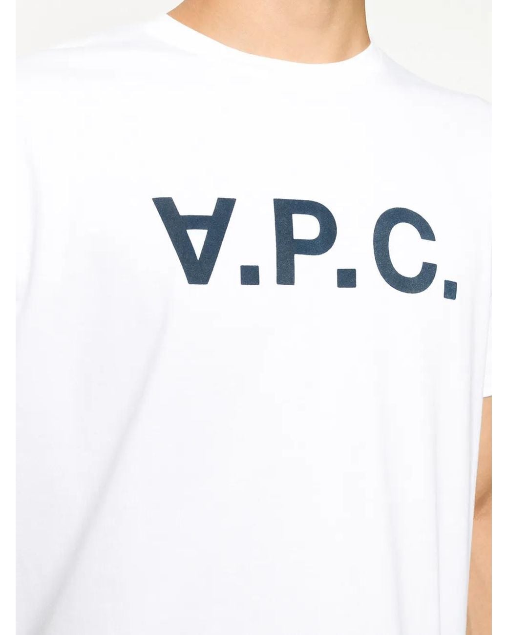 A.P.C. White T-shirts And Polos Blue for men