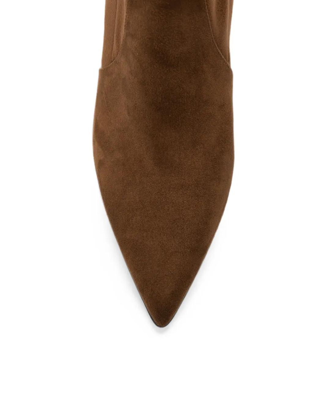 Sergio Levantesi Brown Pointed-Toe Suede-Finish Ankle Boots
