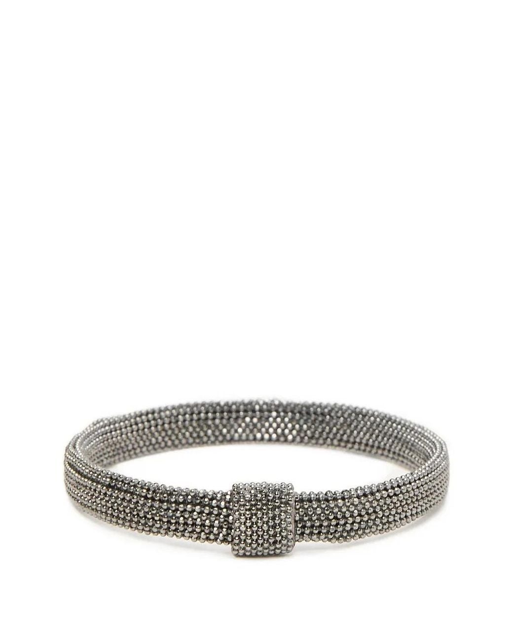 Peserico Gray Punto Luce Chain Bracelet