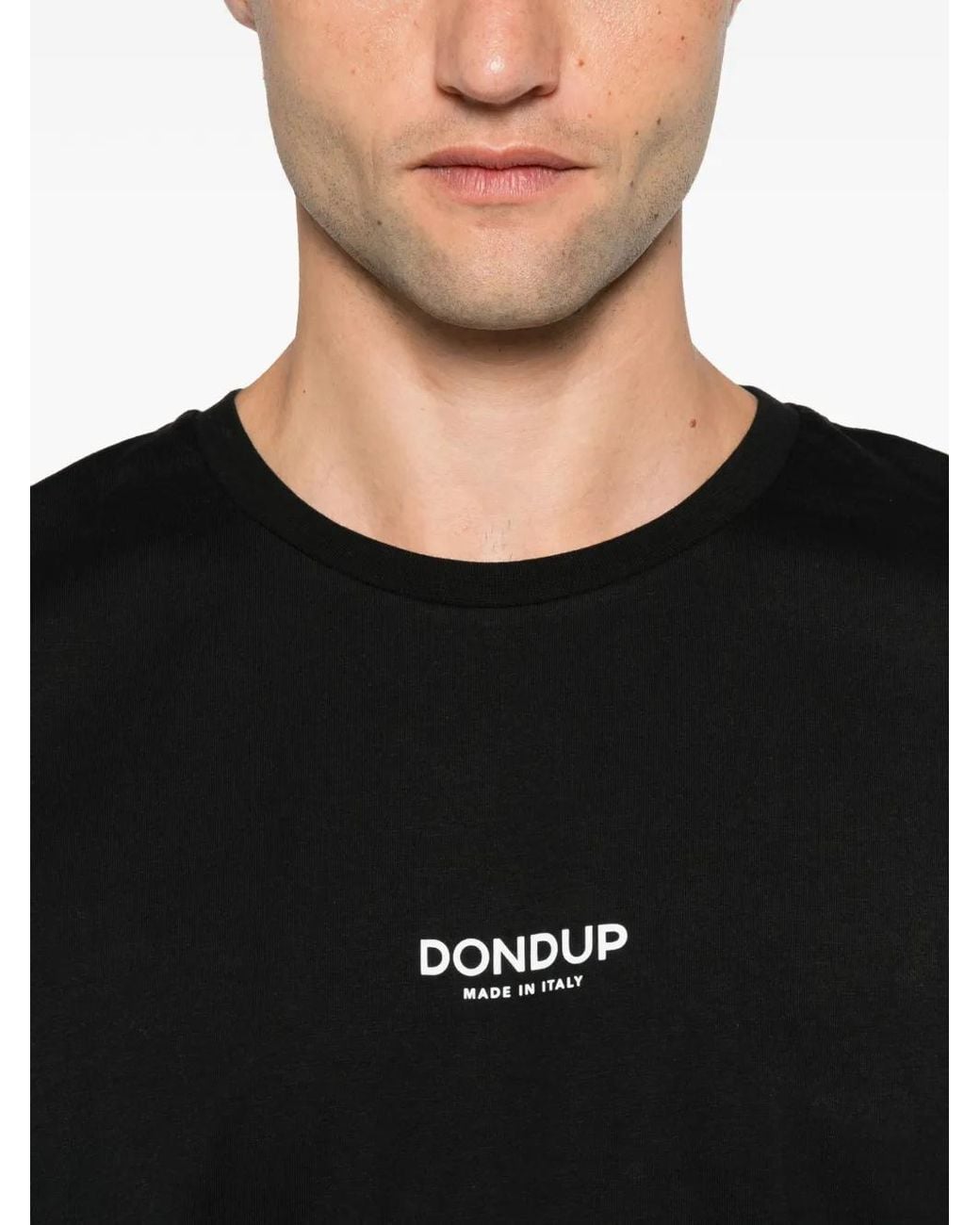Dondup Black Logo-Print T-Shirt for men