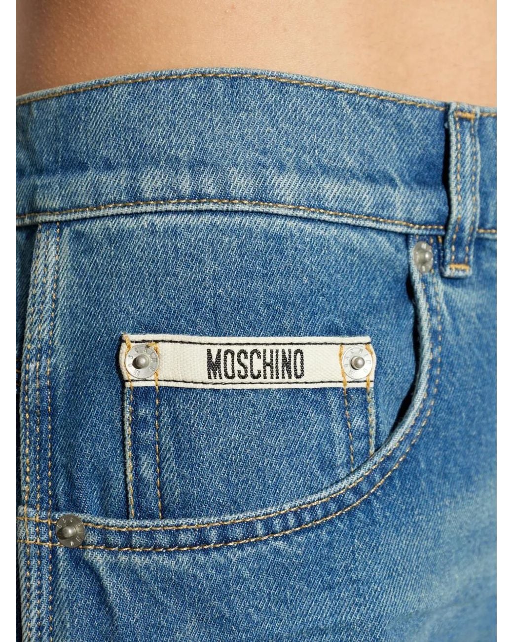 Moschino Blue Panelled Trousers