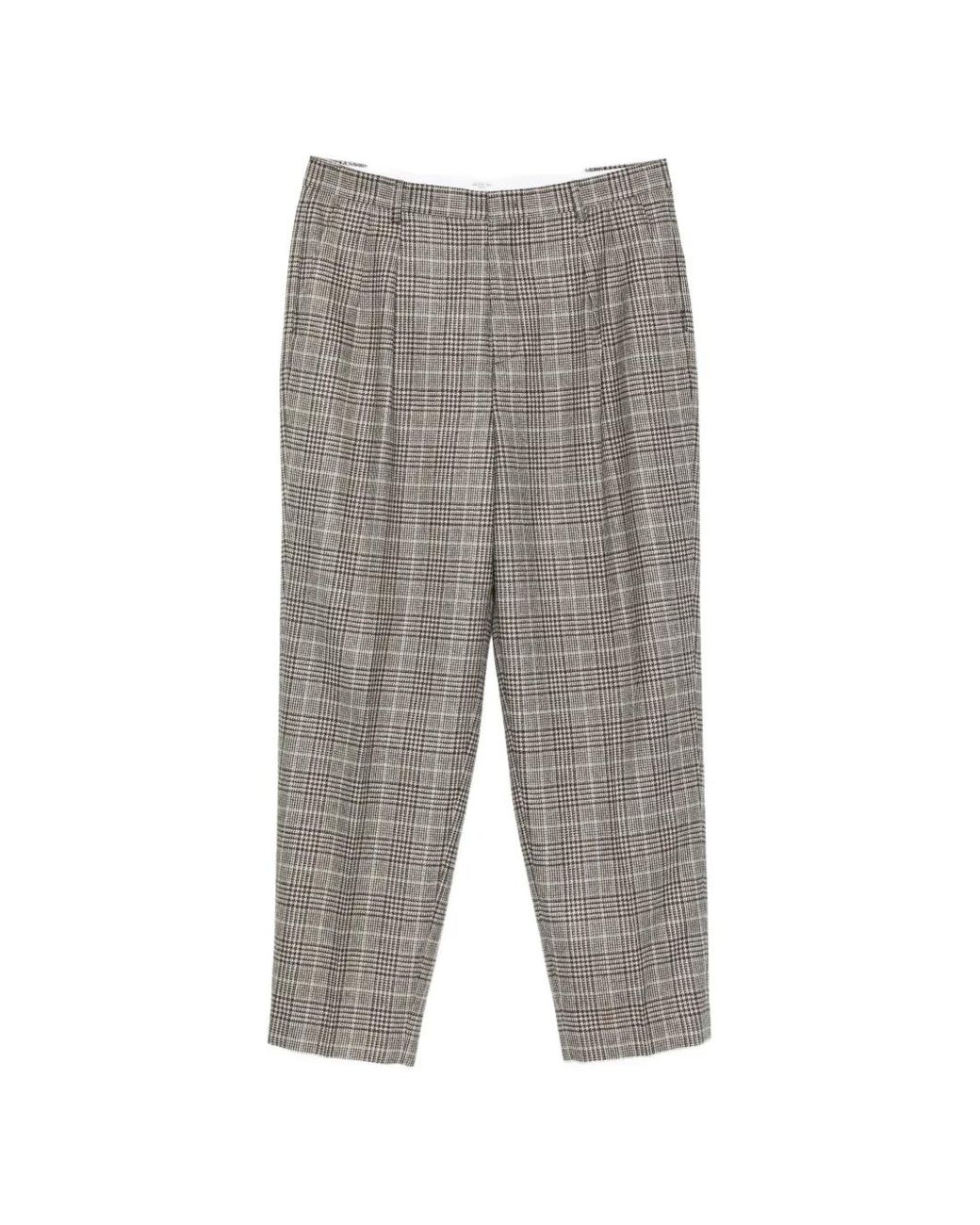 Cellar Door Multicolor Check-Pattern Trousers for men