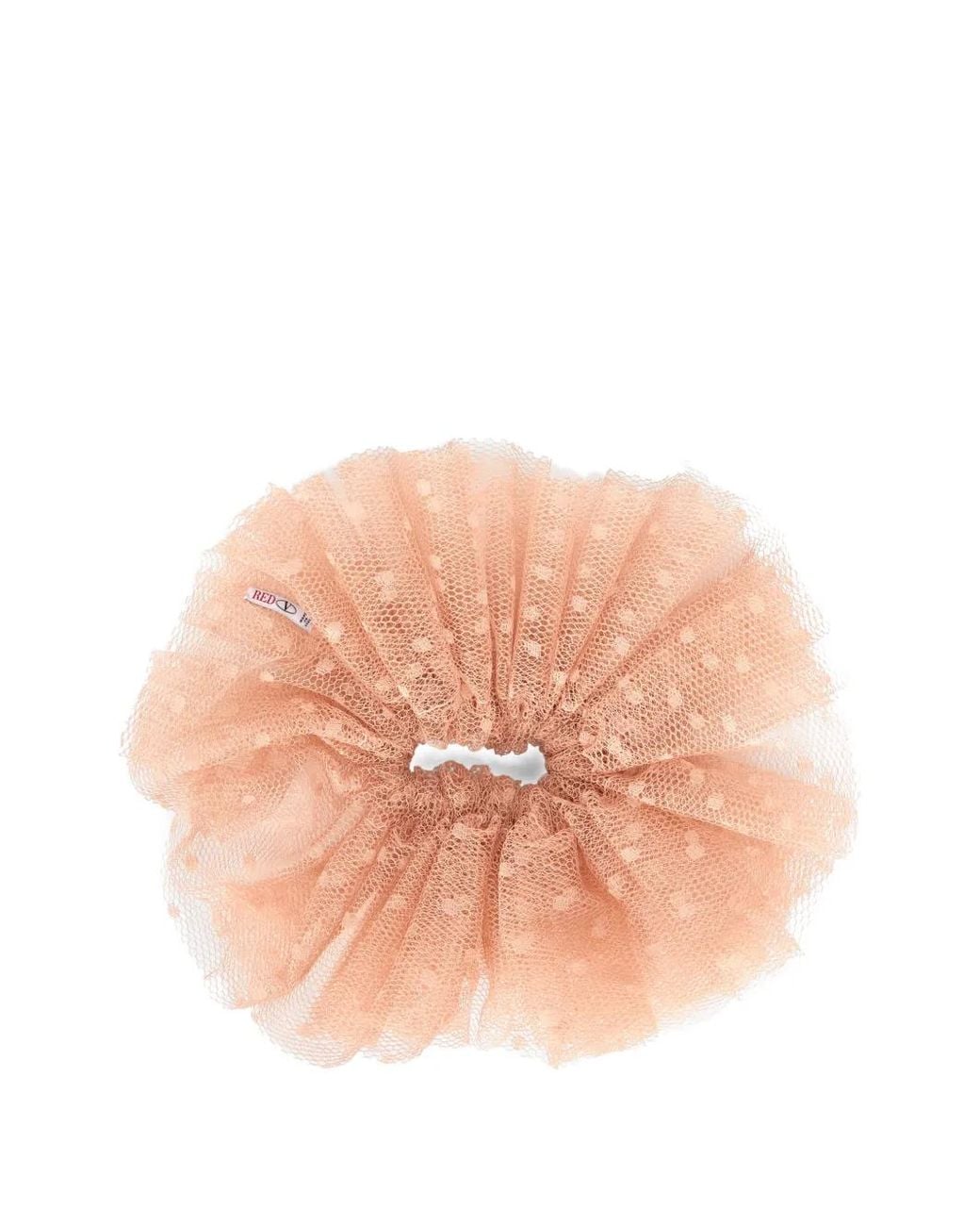 Red(v) Pink Ruffled Scrunchie