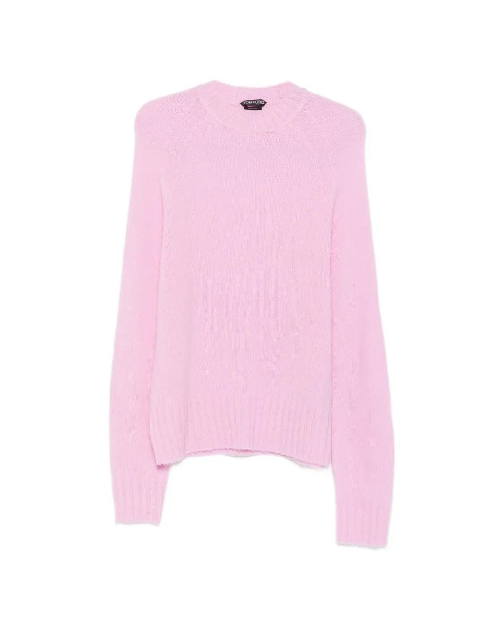 Tom Ford Pink Seamless Brushed Cashmere Crew Neck Sweater for men