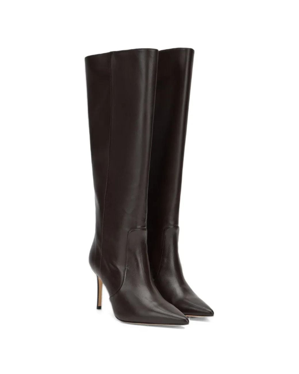 Stuart Weitzman Black Stuart Power Pointed-Toe Boots