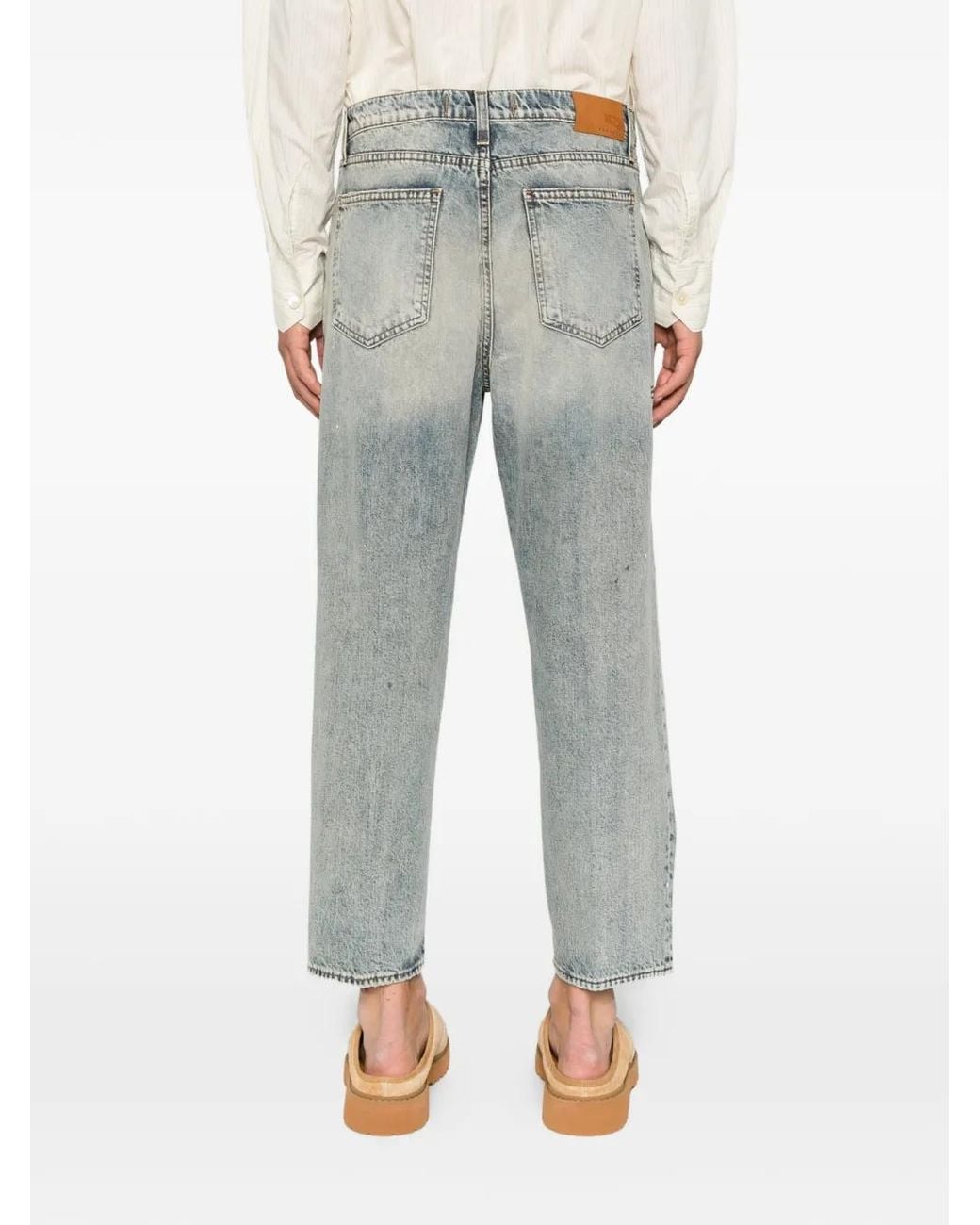 Bonheur Gray Jean Droit À Passants De Ceinture for men