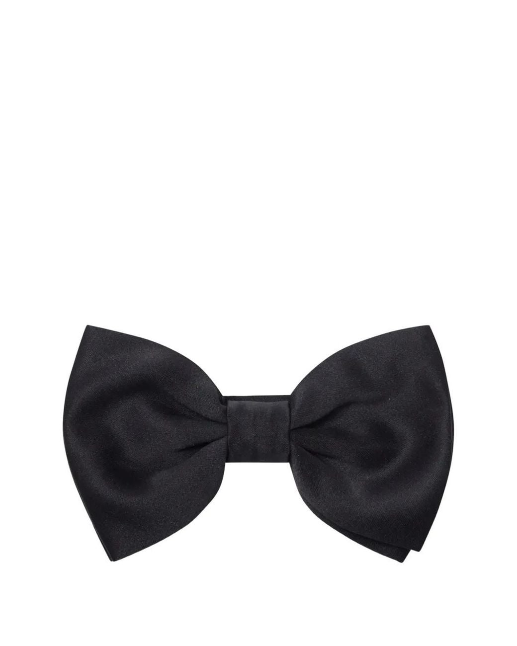 Tagliatore Black Satin Bow Tie for men