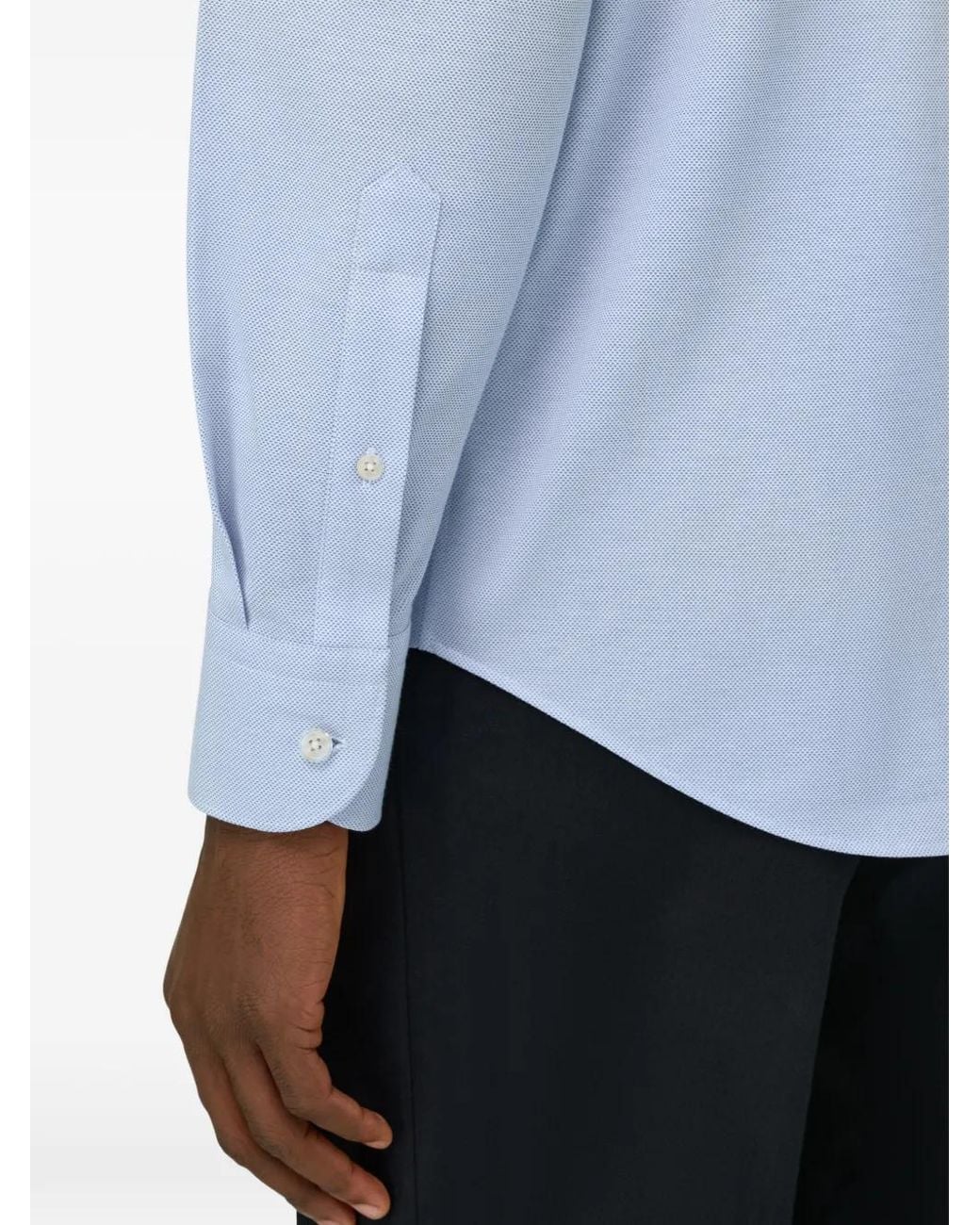 Boggi Blue Jersey Shirt for men