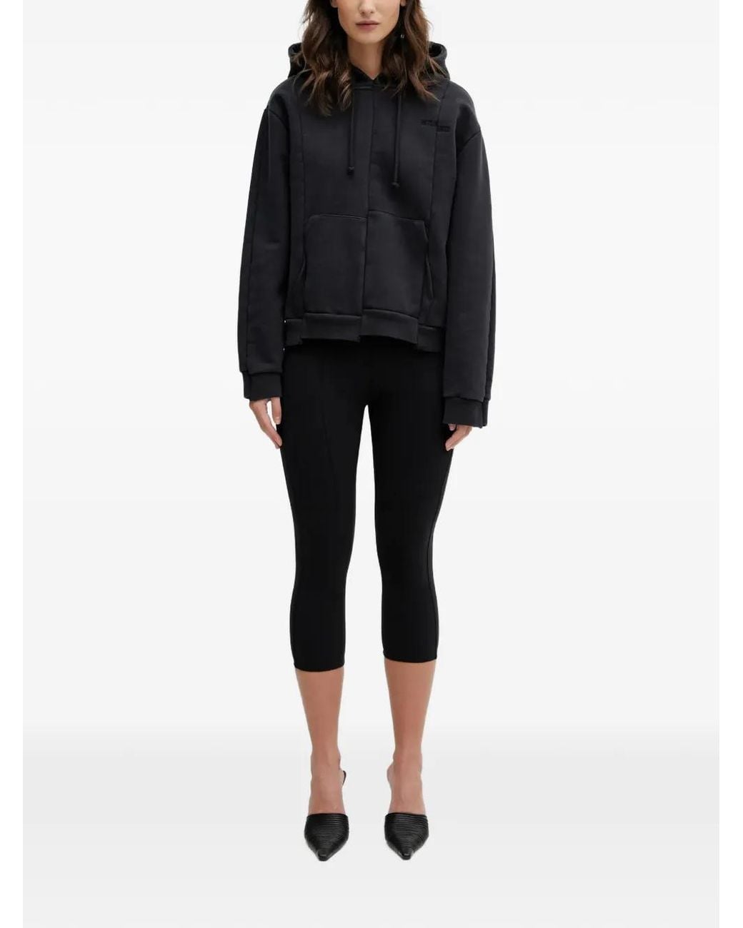 Vetements Black Drawstring Hoodie
