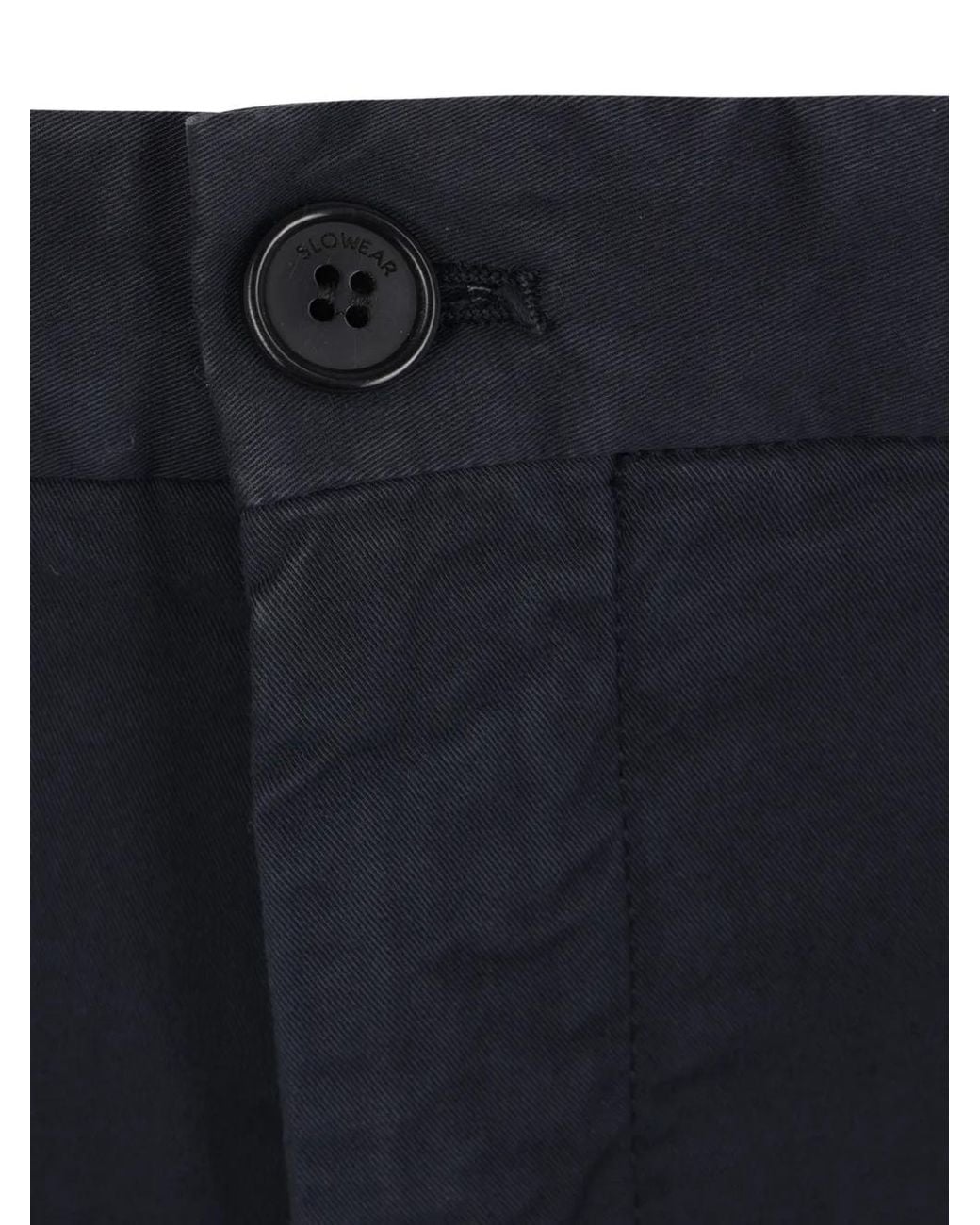 Incotex Blue Twill Trousers for men