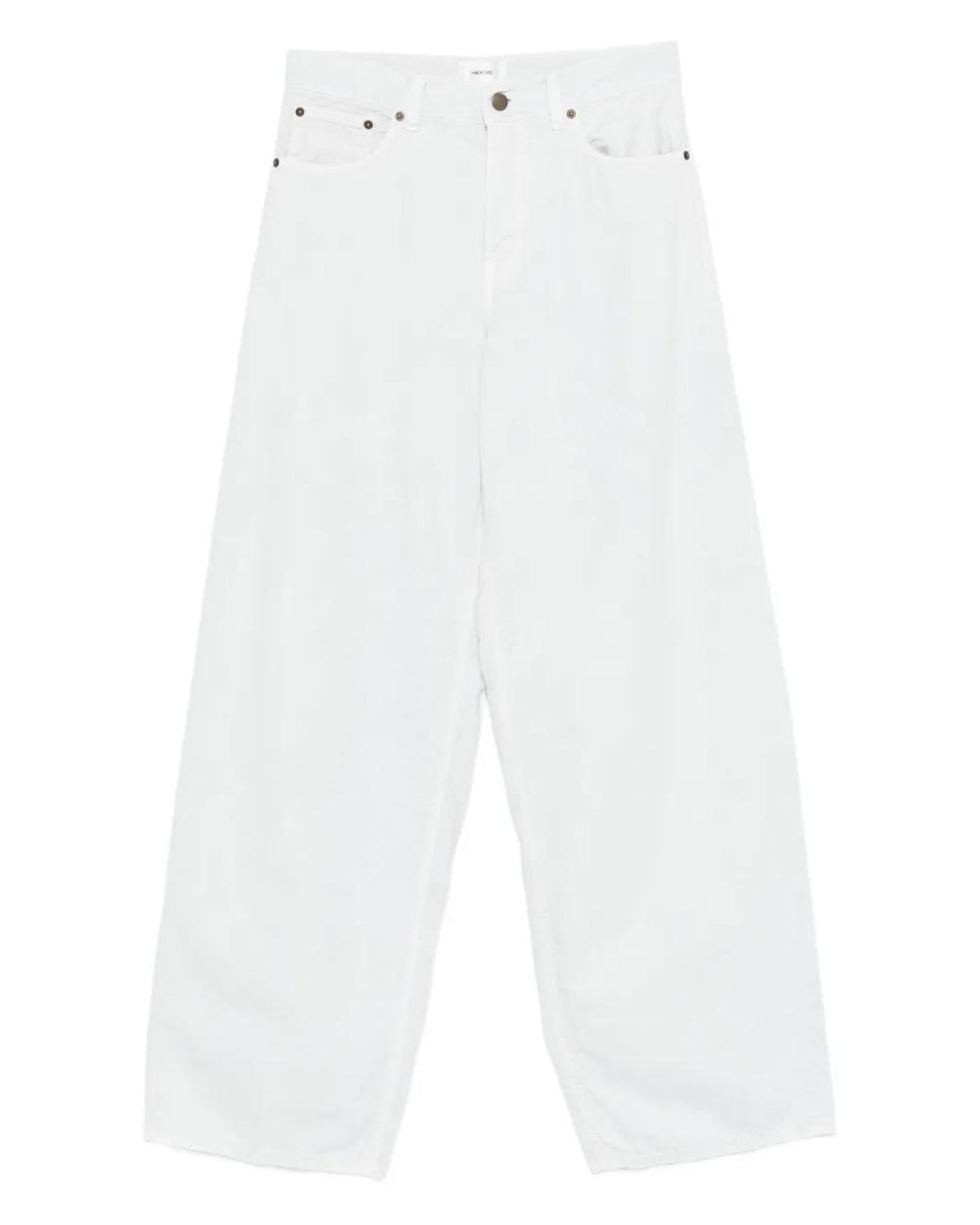 Haikure White Wide Trousers