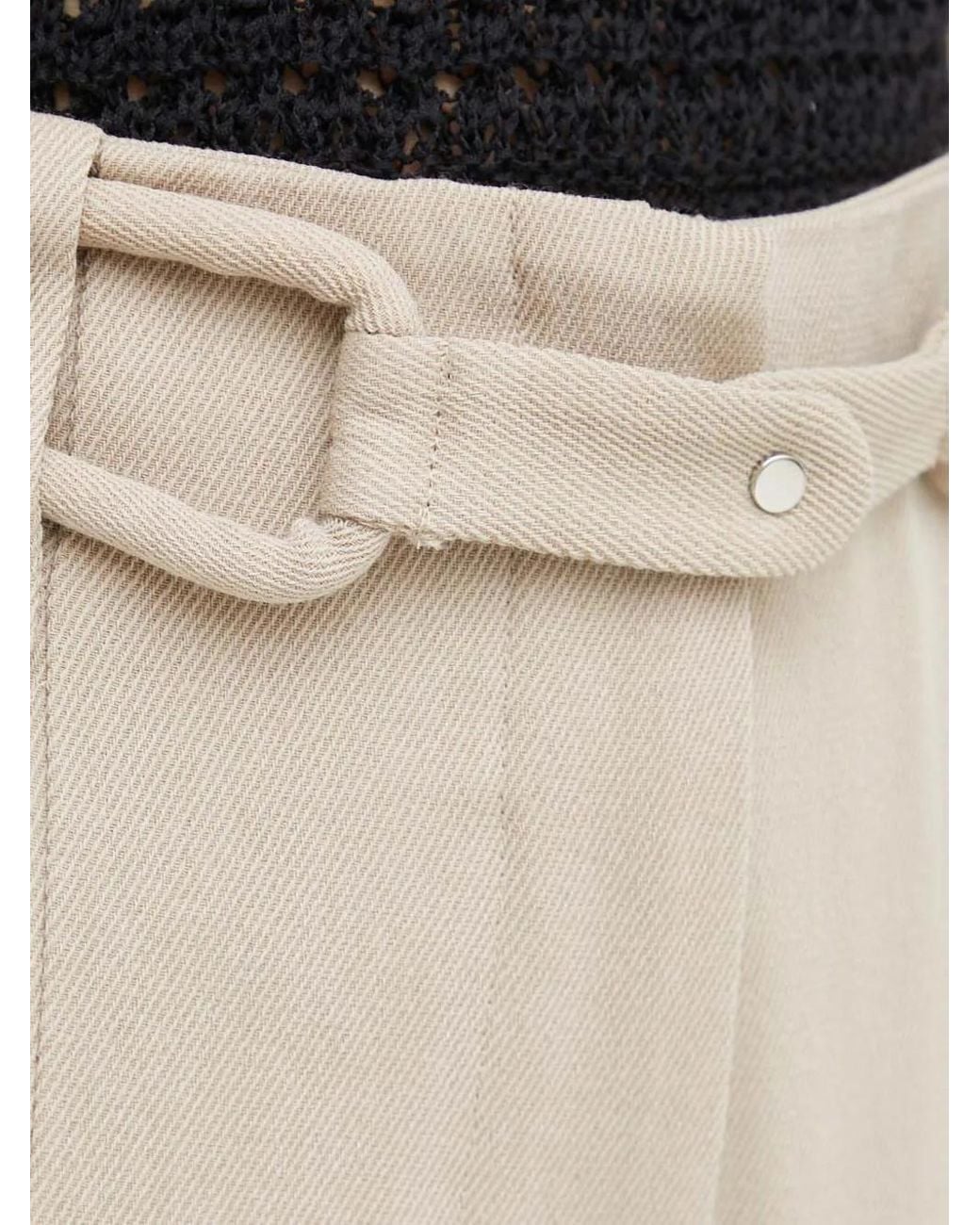 IRO Vimiel Broek Met Ceintuur in het Natural