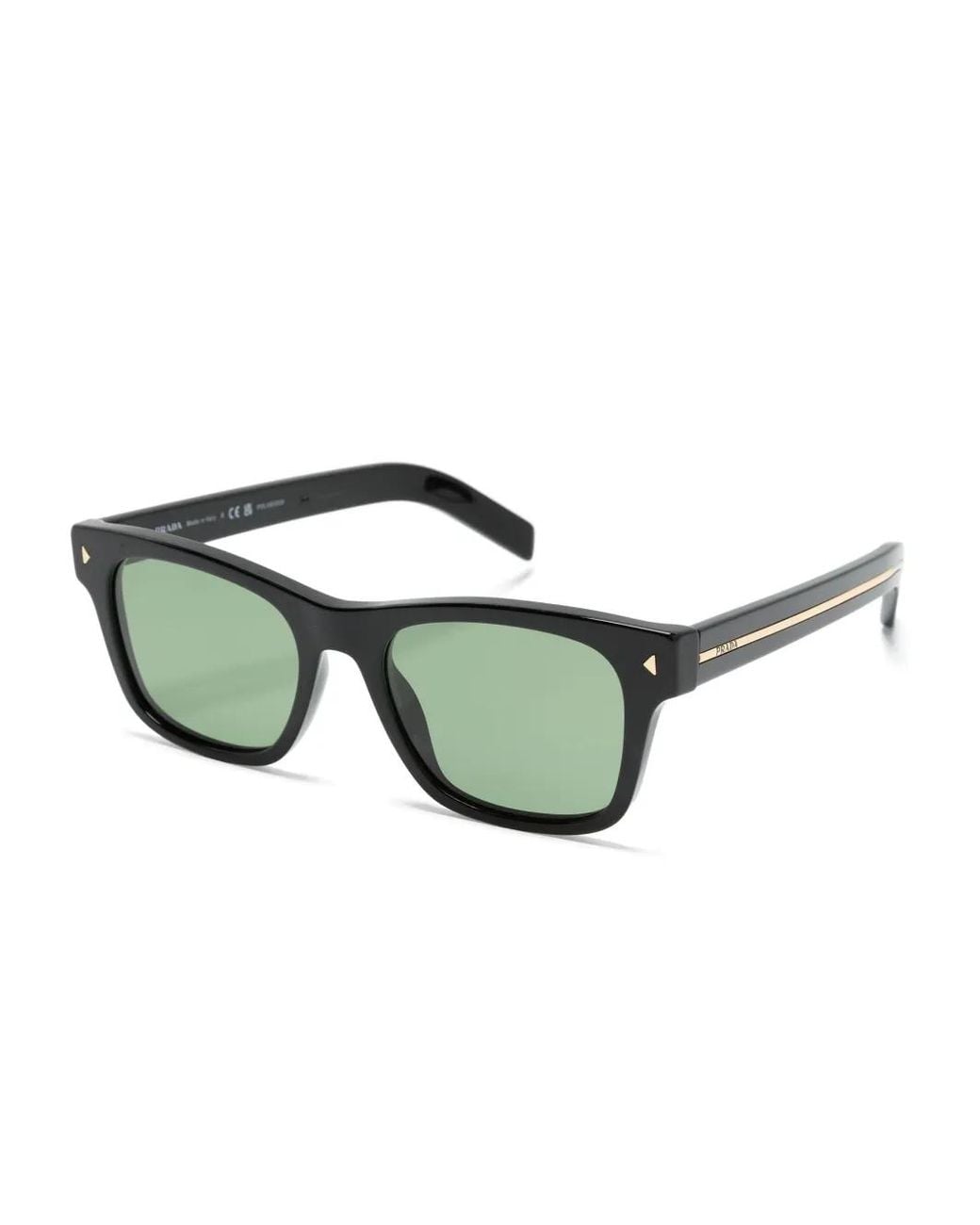 Prada Green Square-Frame Sunglasses for men