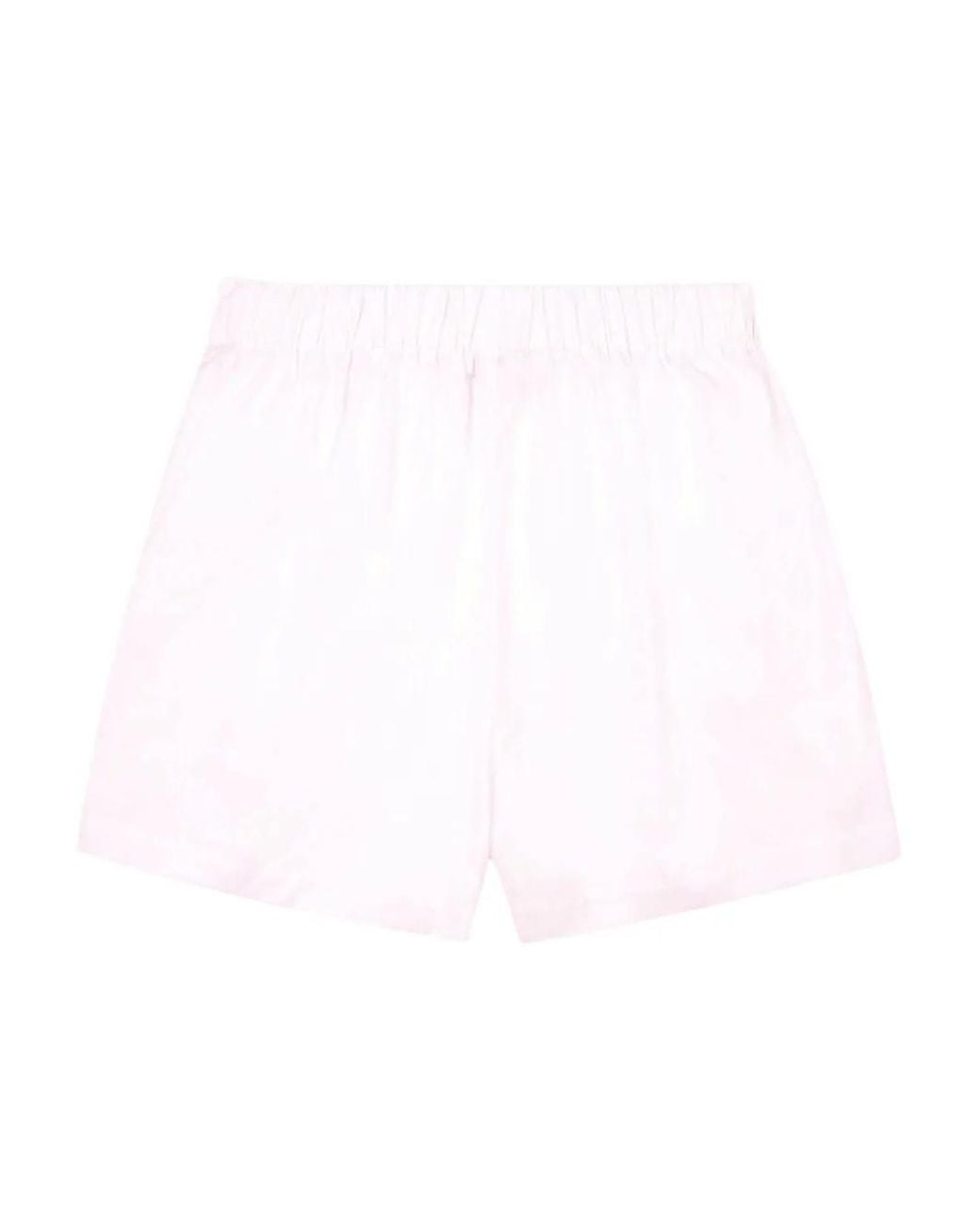 Sporty & Rich White Logo-Embroidered Shorts