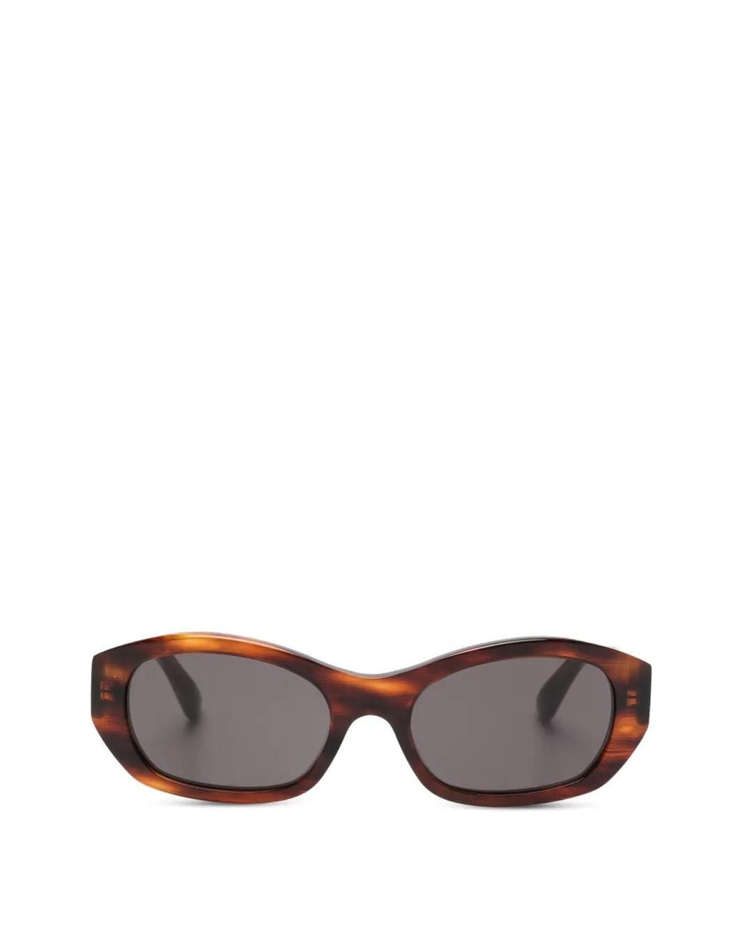Balenciaga Brown Geometric-Frame Sunglasses