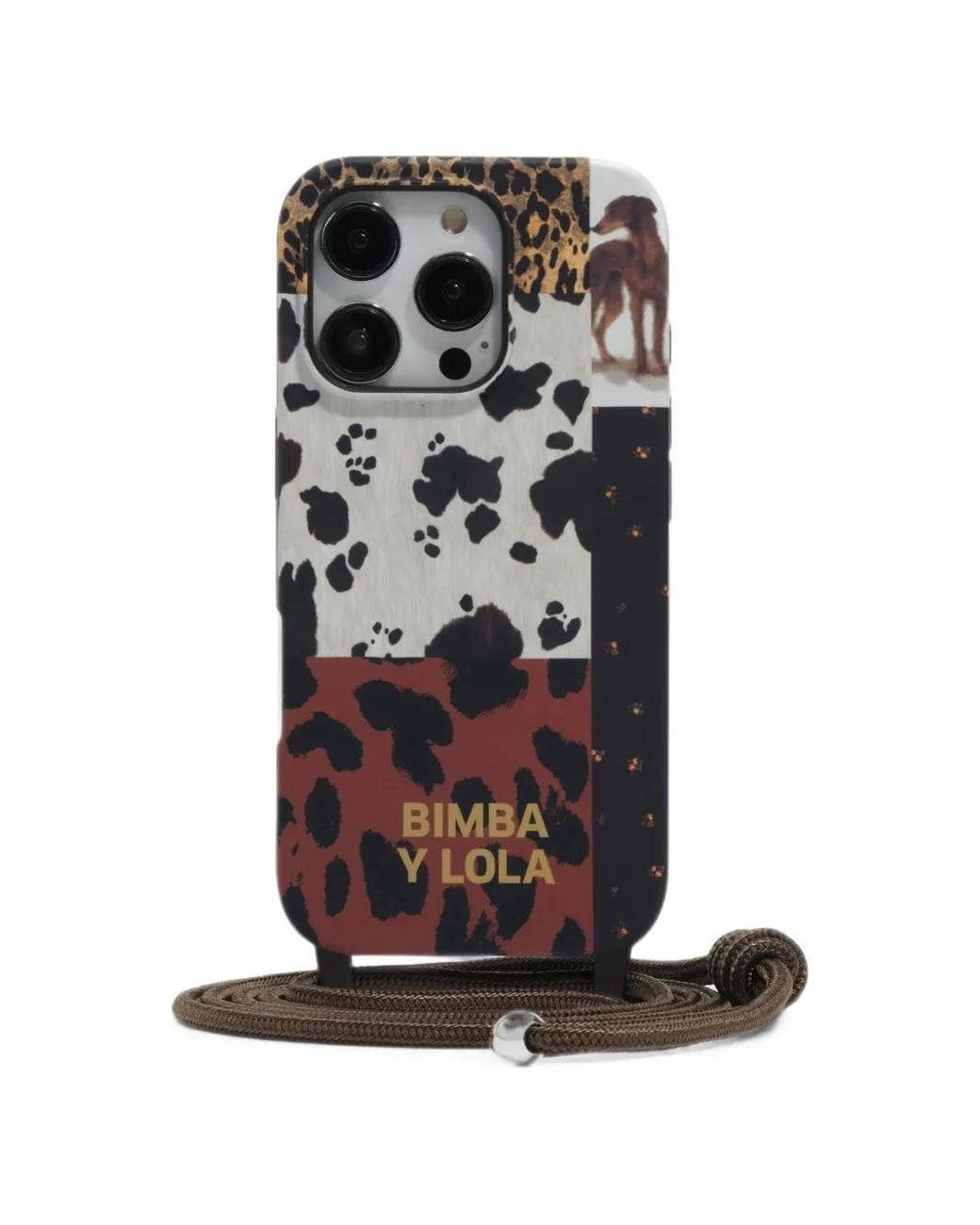 Bimba Y Lola Black Pony Patchwork Iphone 16 Pro Rigid Case