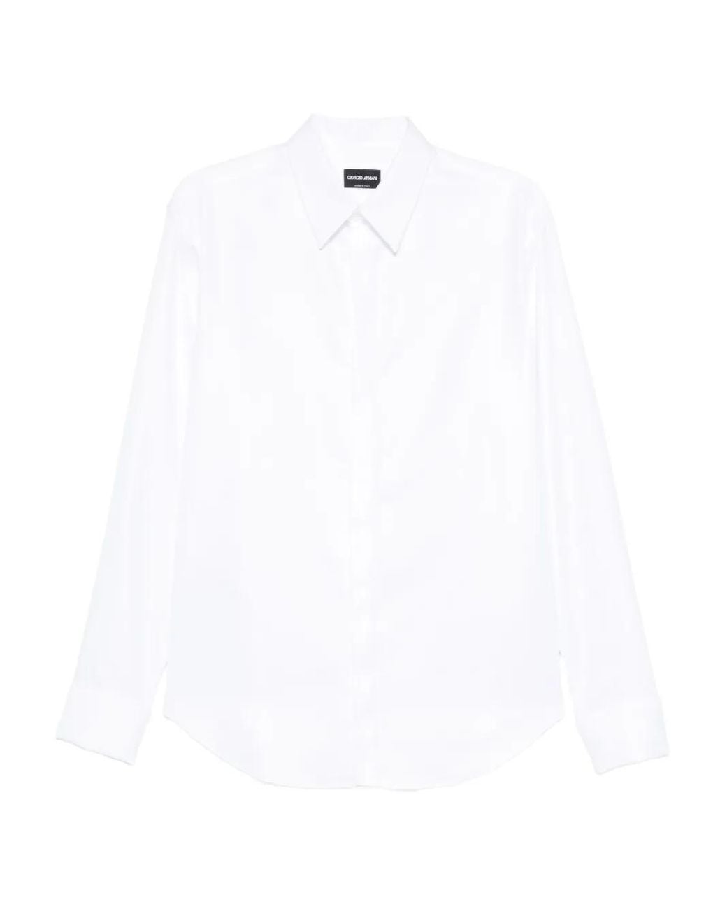 Giorgio Armani White Long-Sleeve Button-Up Shirt for men