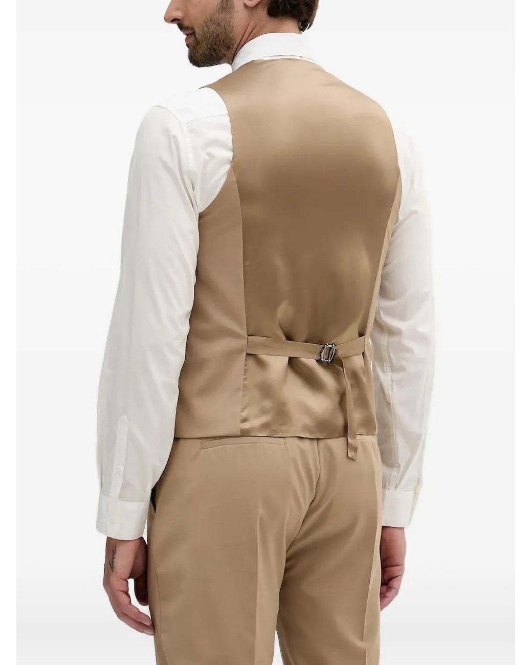 Liu Jo Natural Buttoned Suit Vest for men