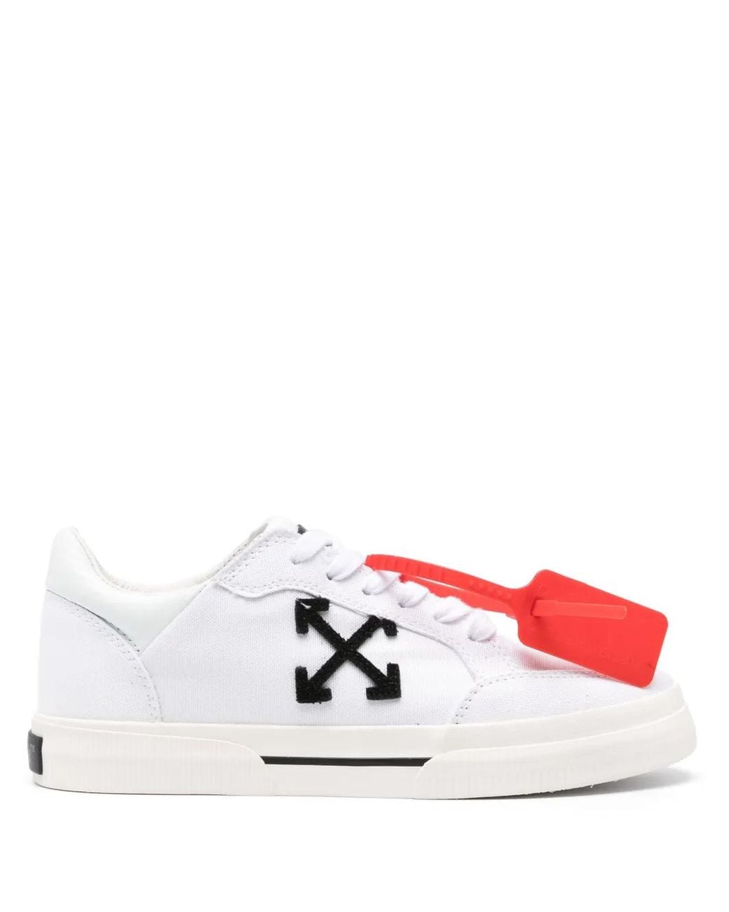 Off-White c/o Virgil Abloh White New Low Vulcanized Textile Sneakers