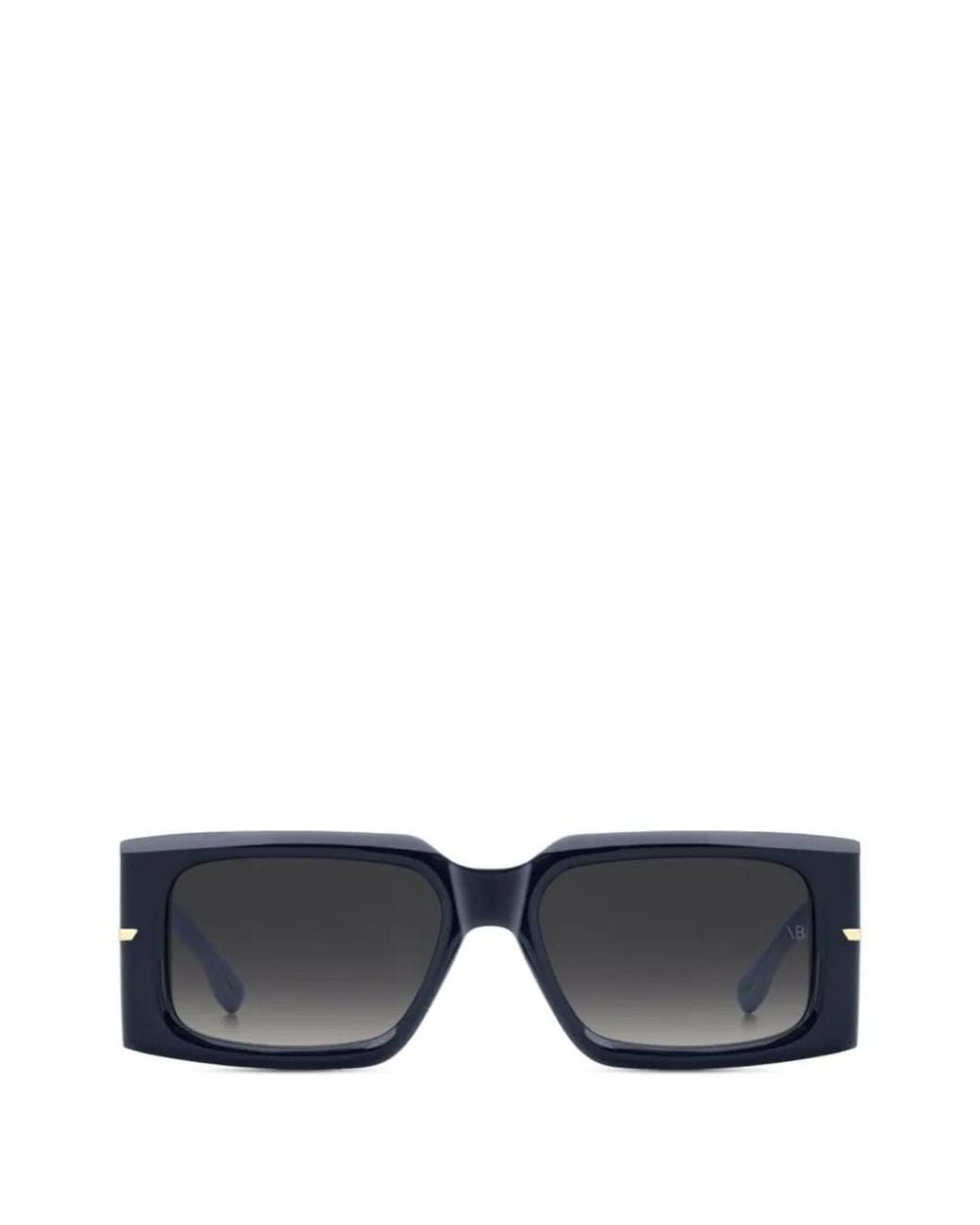 Victoria Beckham Gray Square-Frame Sunglasses