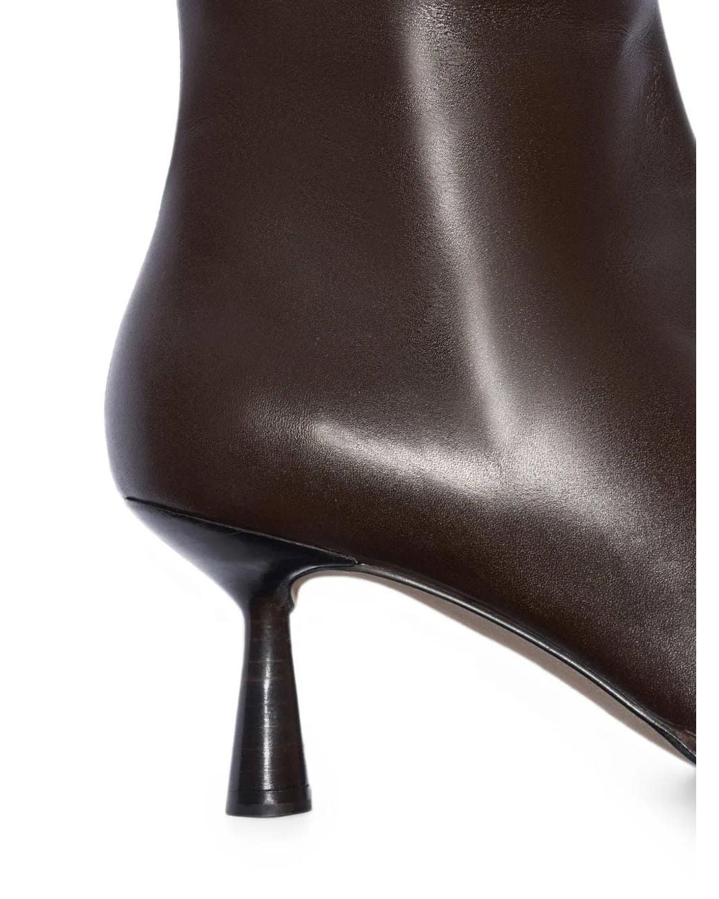Aeyde Brown Dorothy Leather Ankle Boots