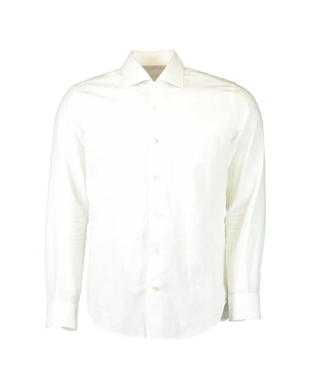 Eleventy White Long-Sleeve Shirt for men