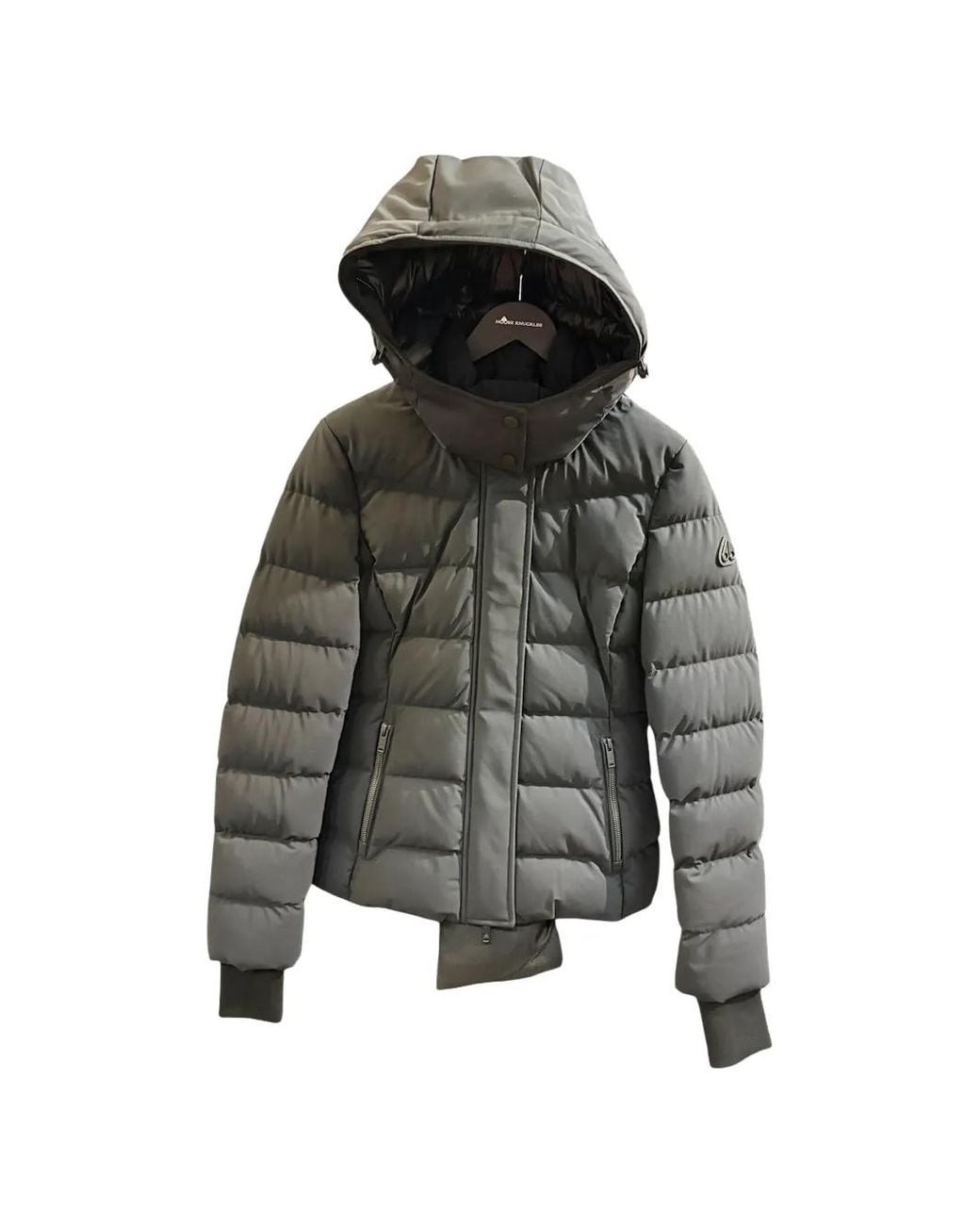 Moose Knuckles Gray Daunenjacke Mit Kapuze