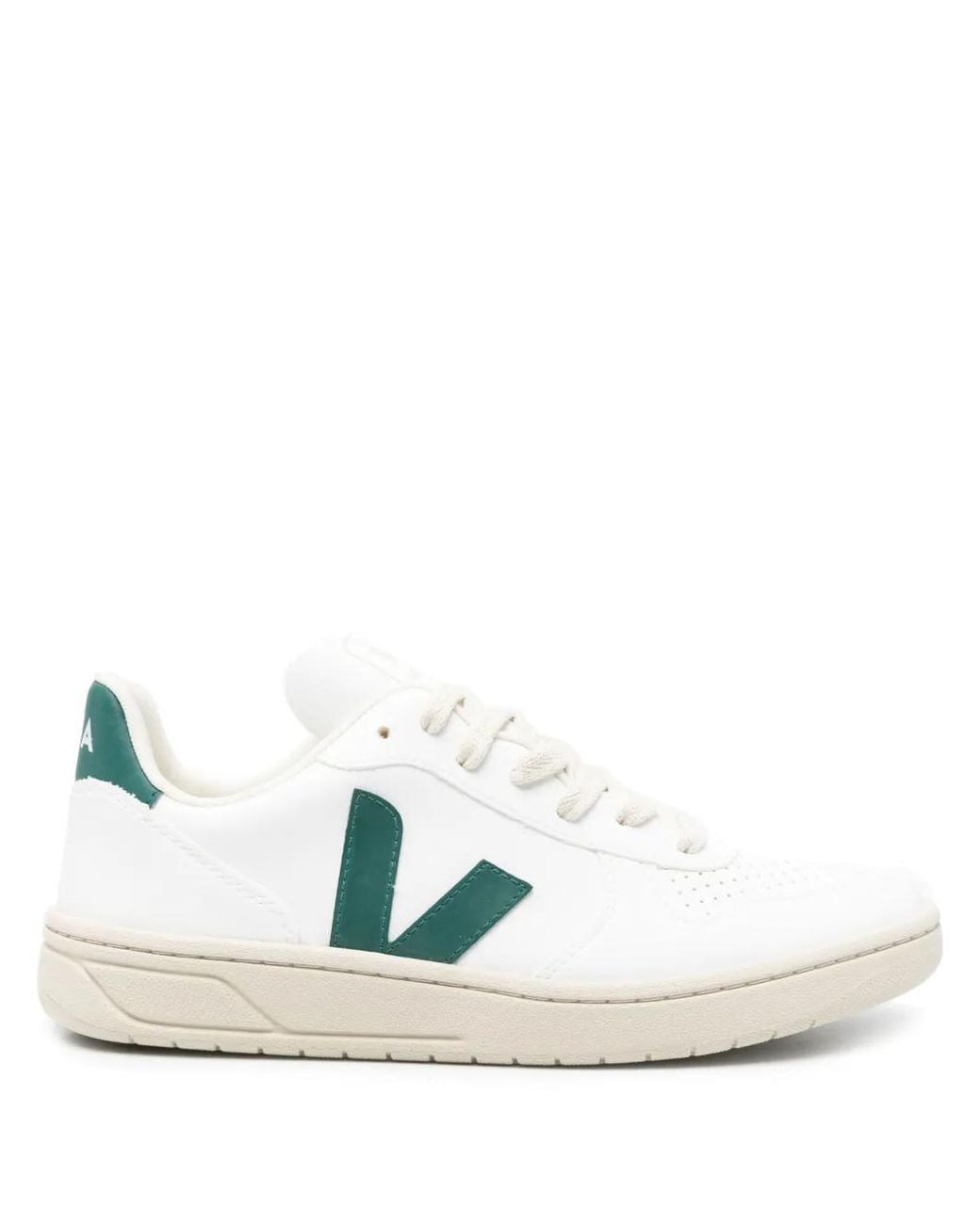 Veja White V-10 Low-Top Sneakers