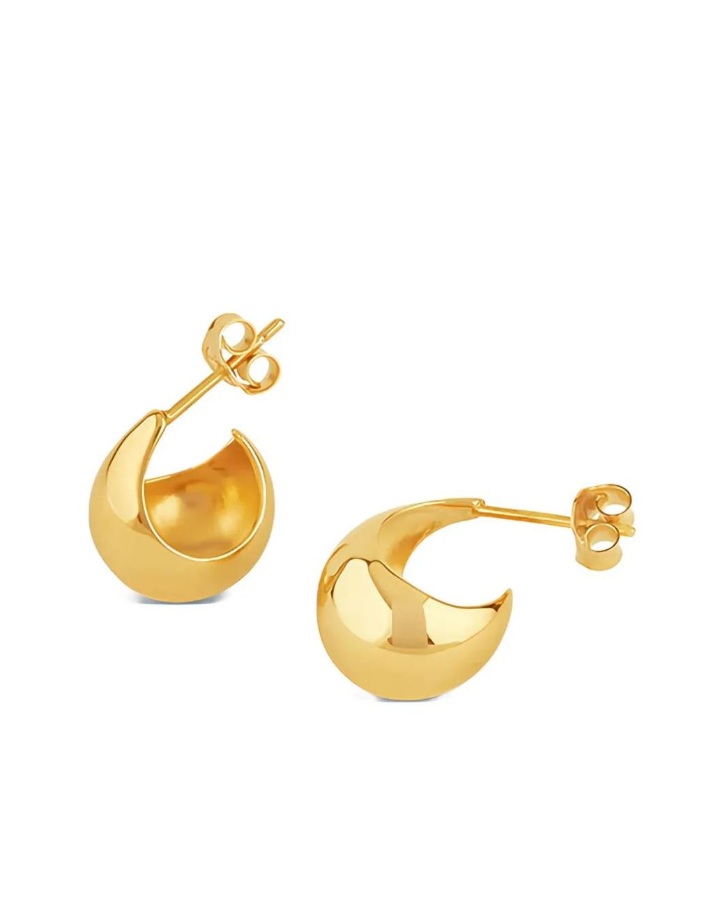 Dinny Hall Metallic Small Scoop Hoop Earrings