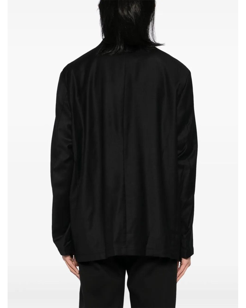 Attachment Black Single-Breasted Blazer for men