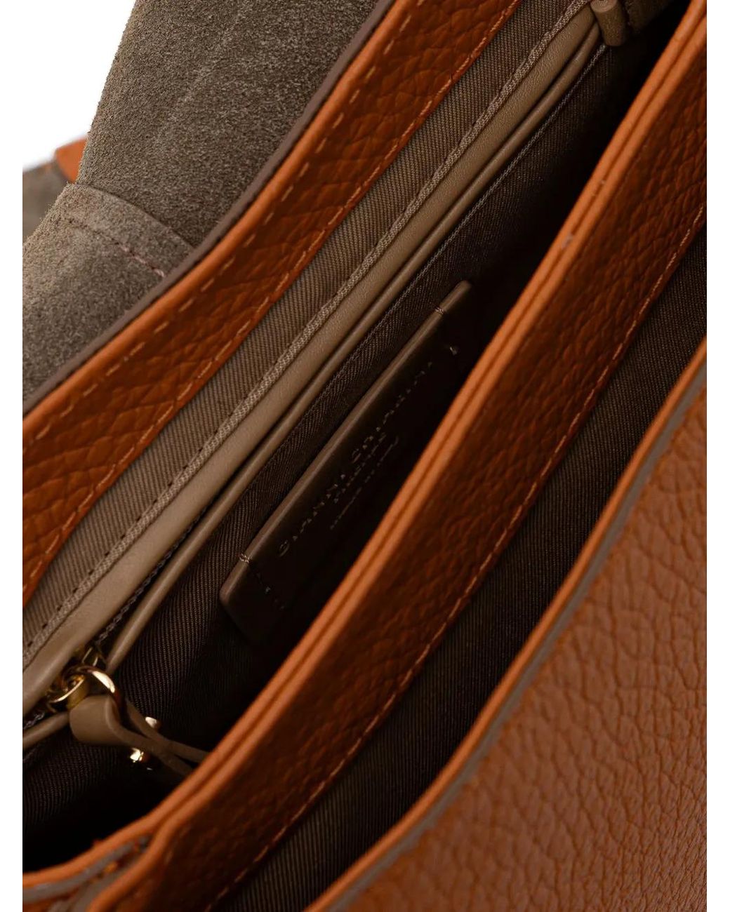 Gianni Chiarini Brown Helena Round Flap Satchel Cross Body Bag