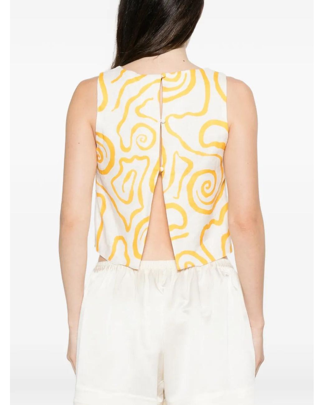 Cala De La Cruz Metallic Avelino Blouse