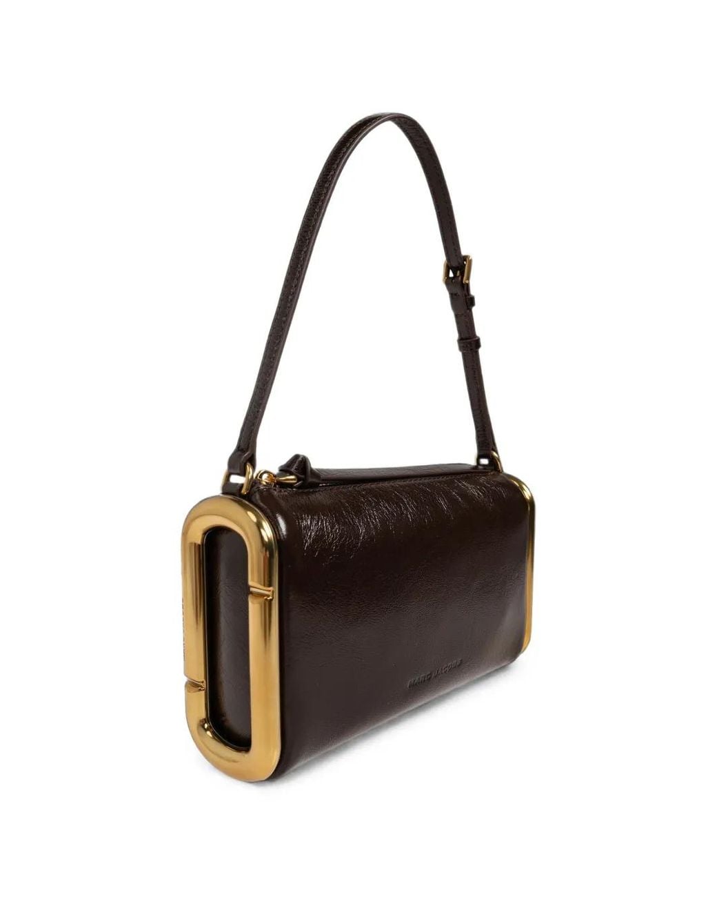 Marc Jacobs Black The Small Scene Logo-Debossed Leather Shoulder Bag