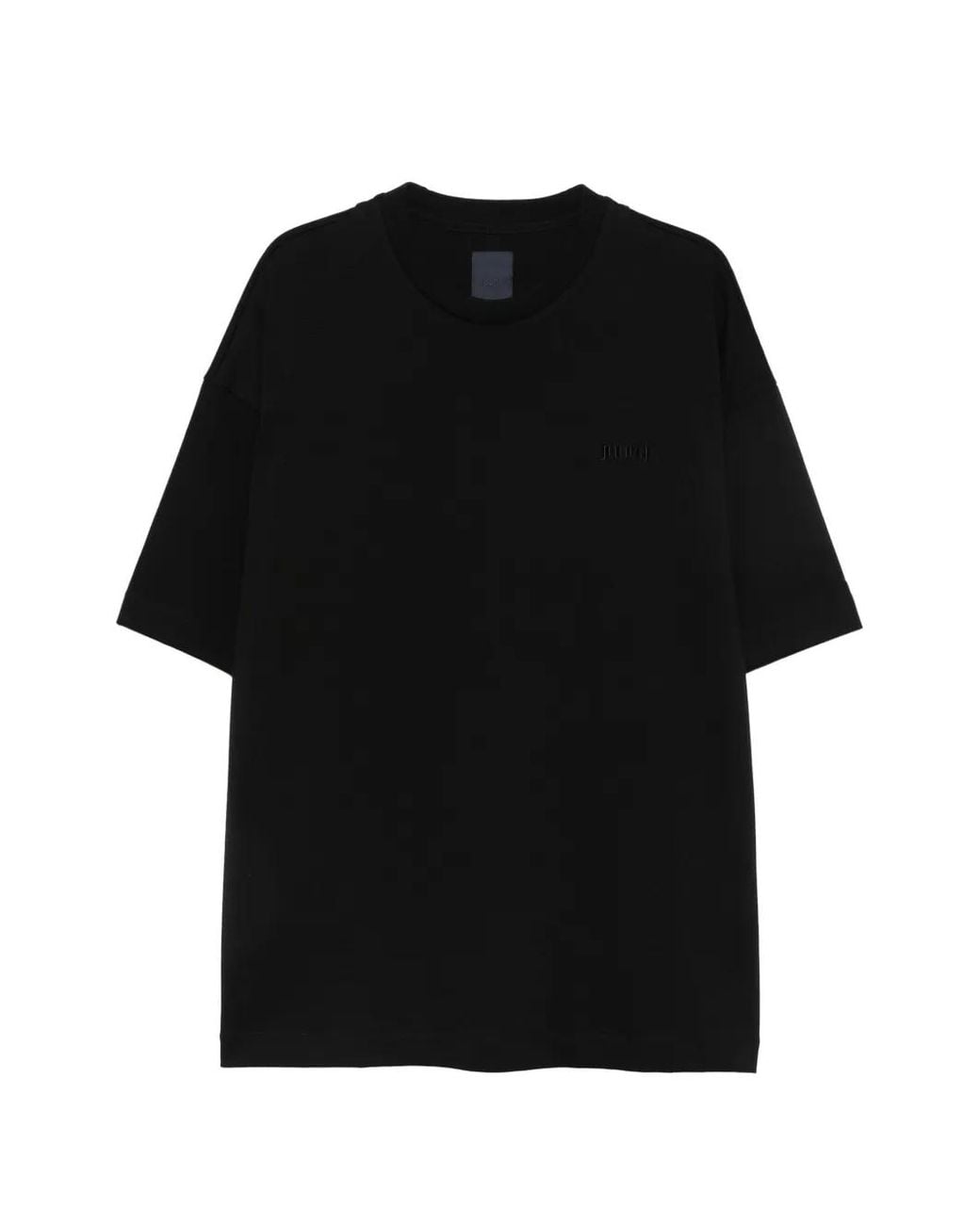 Juun.J Black Graphic-Print Short-Sleeve T-Shirt for men