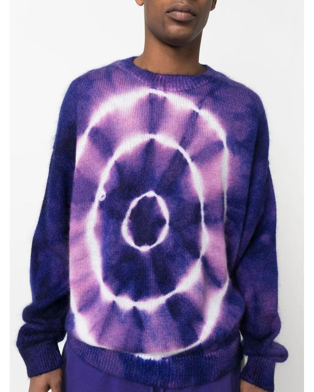 Off-White c/o Virgil Abloh Blue Tie-Dye Jumper for men