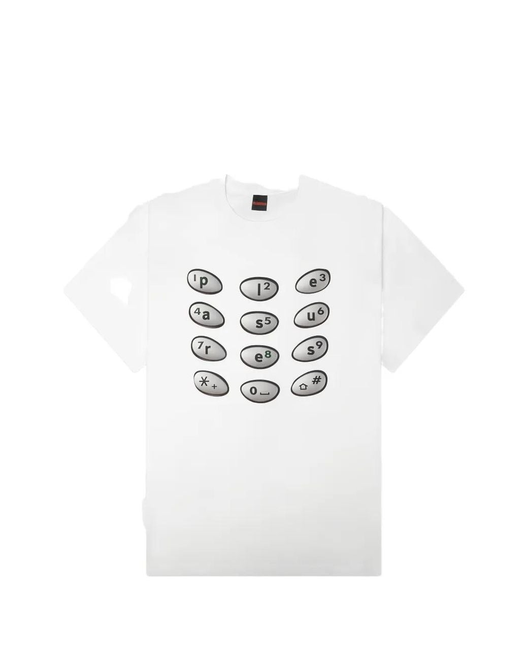 Pleasures White Graphic-Print T-Shirt for men