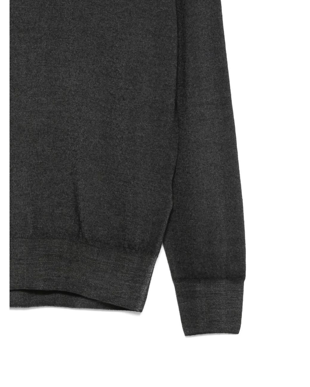 Altea Black Crew-Neck Sweater for men