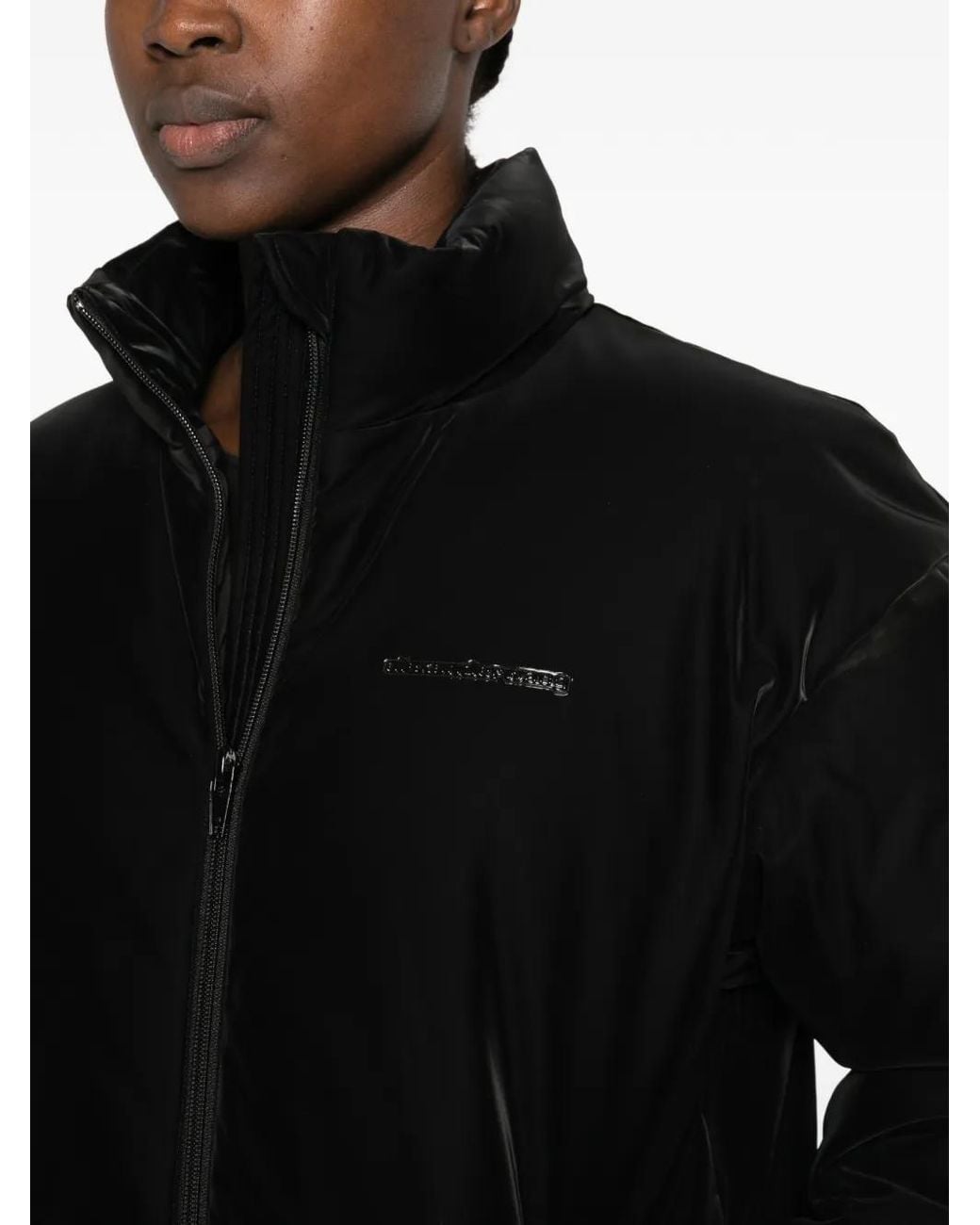 Alexander Wang Black Velvet Puffer Jacket