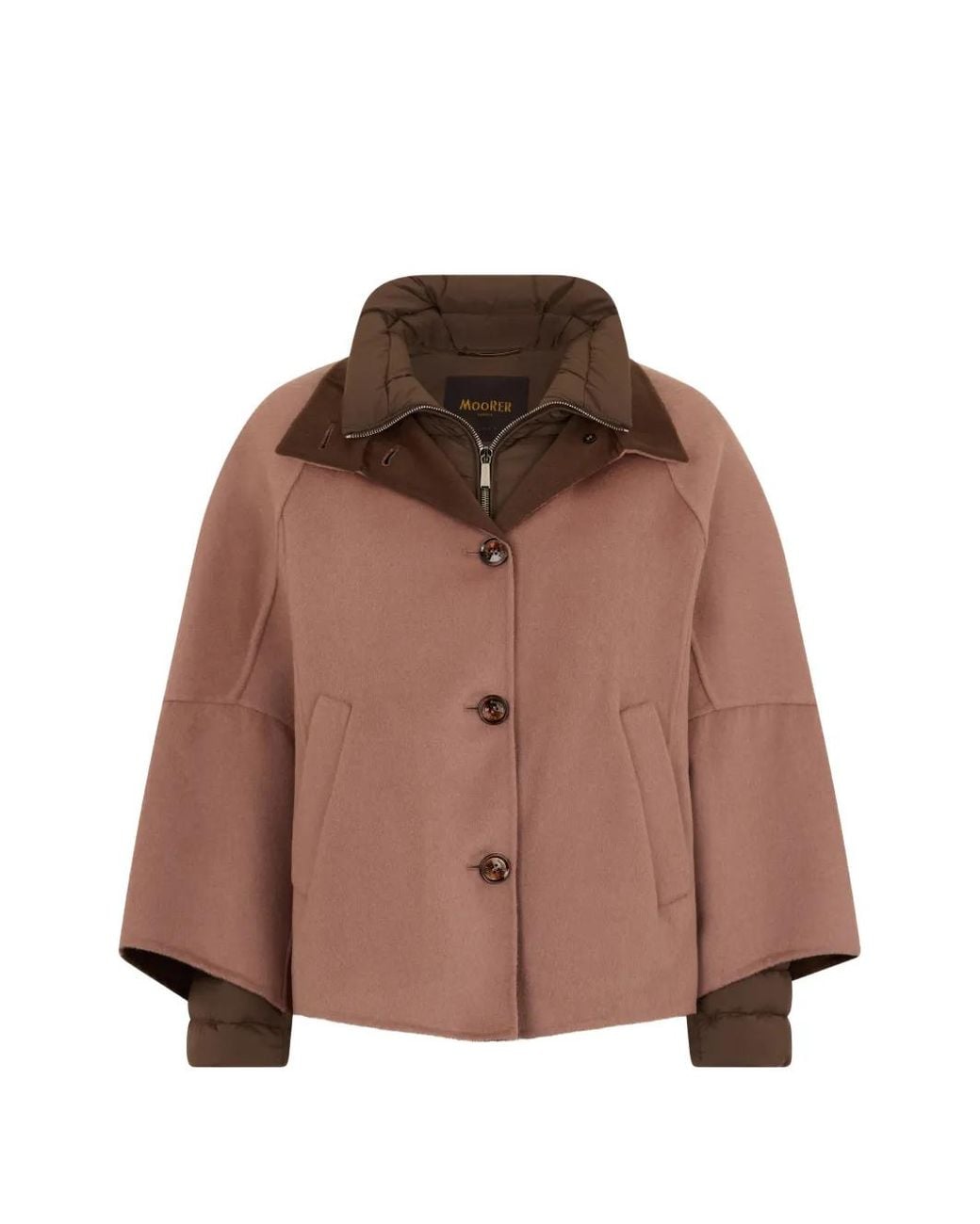Moorer Brown Lenie-Cwb Cape Jacket