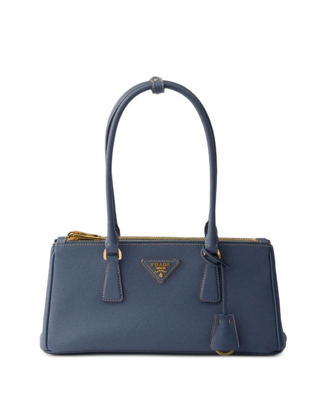 Prada Blue Galleria Medium Saffiano Leather Bag