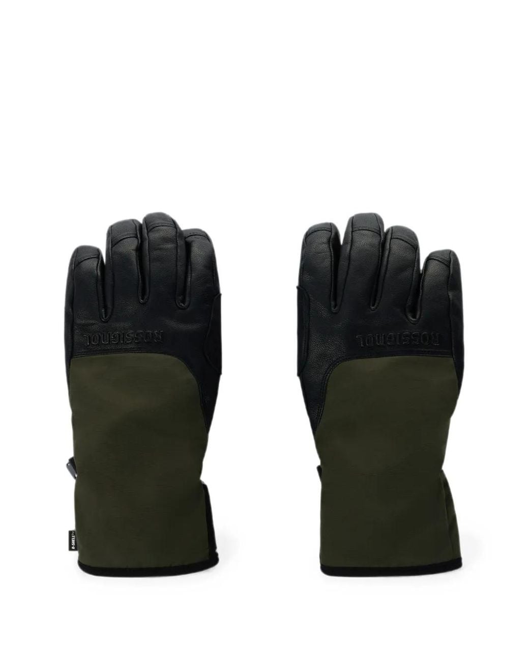 Rossignol Black Logo-Embossed Touch-Strap Gloves