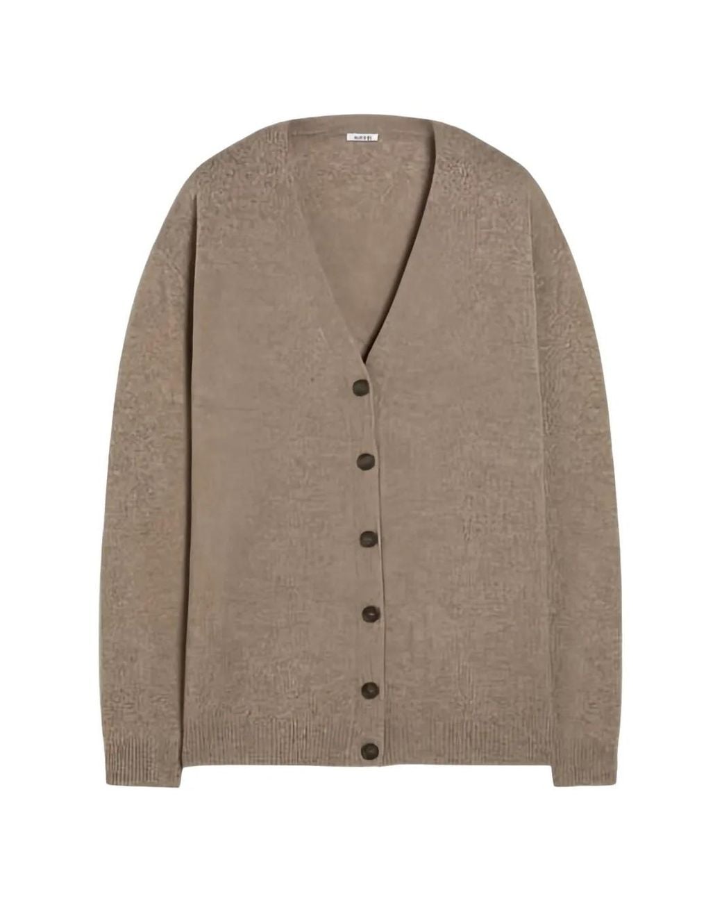 Aspesi Brown V-Neck Knitted Cardigan
