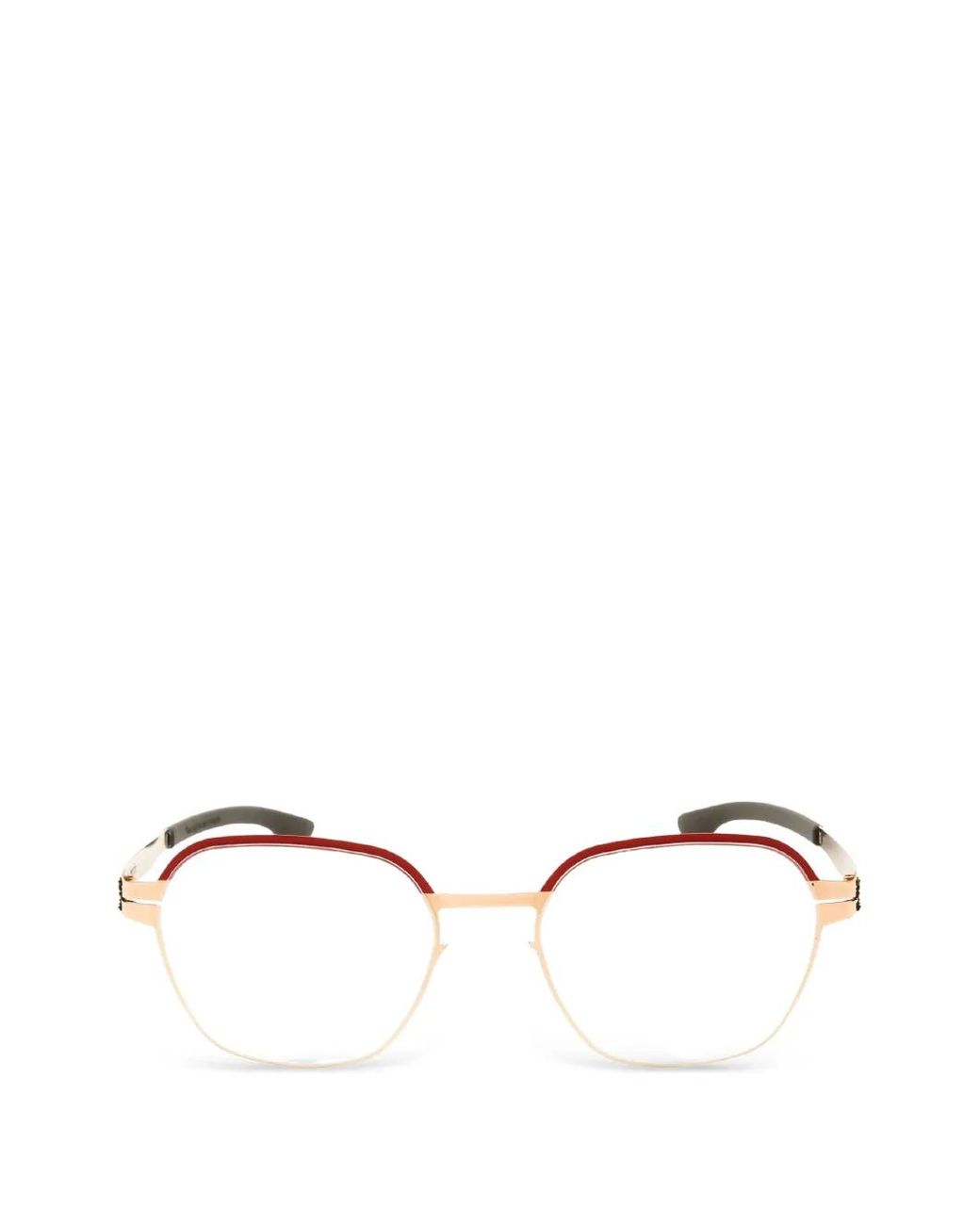 Ic! Berlin Natural Theda Geometric-Frame Glasses