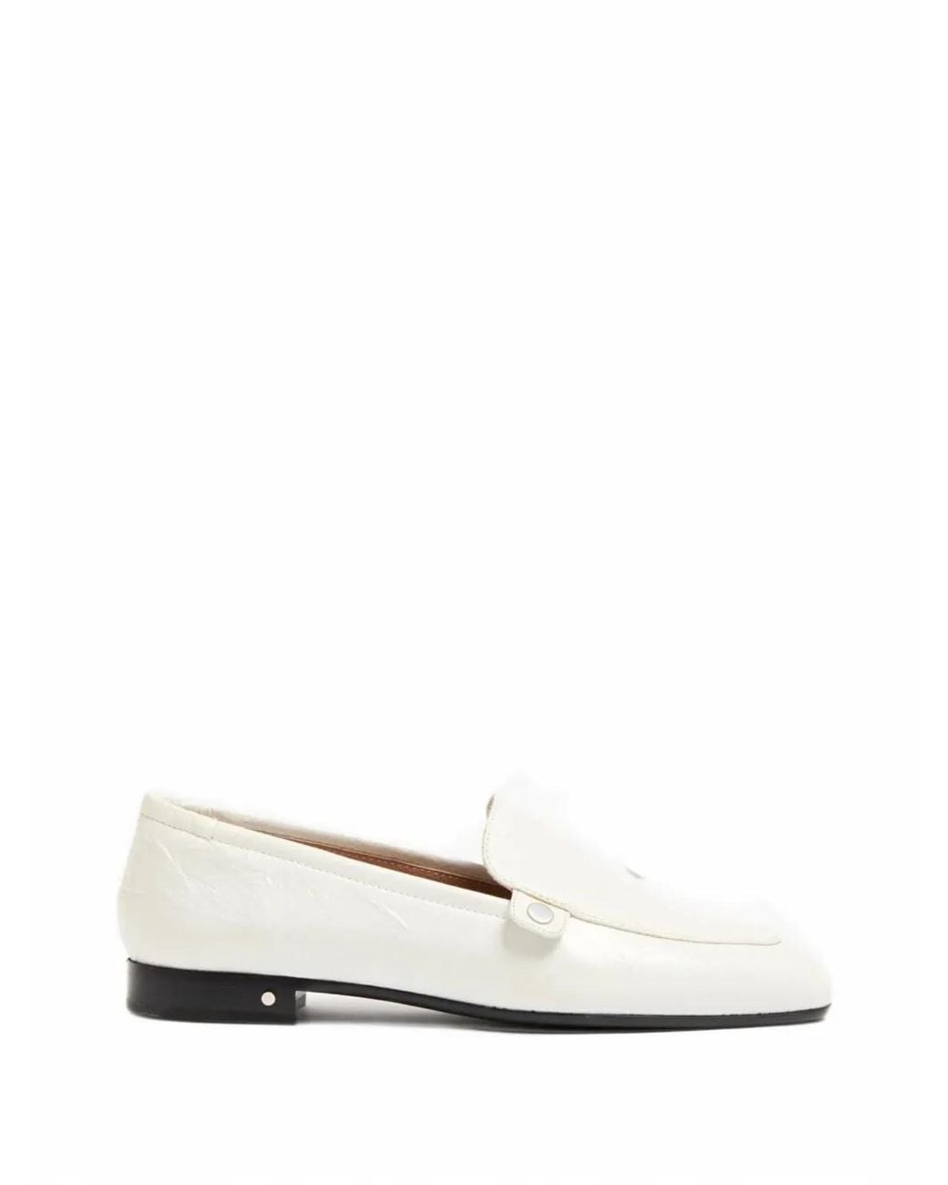 Laurence Dacade White Angela Leather Loafers