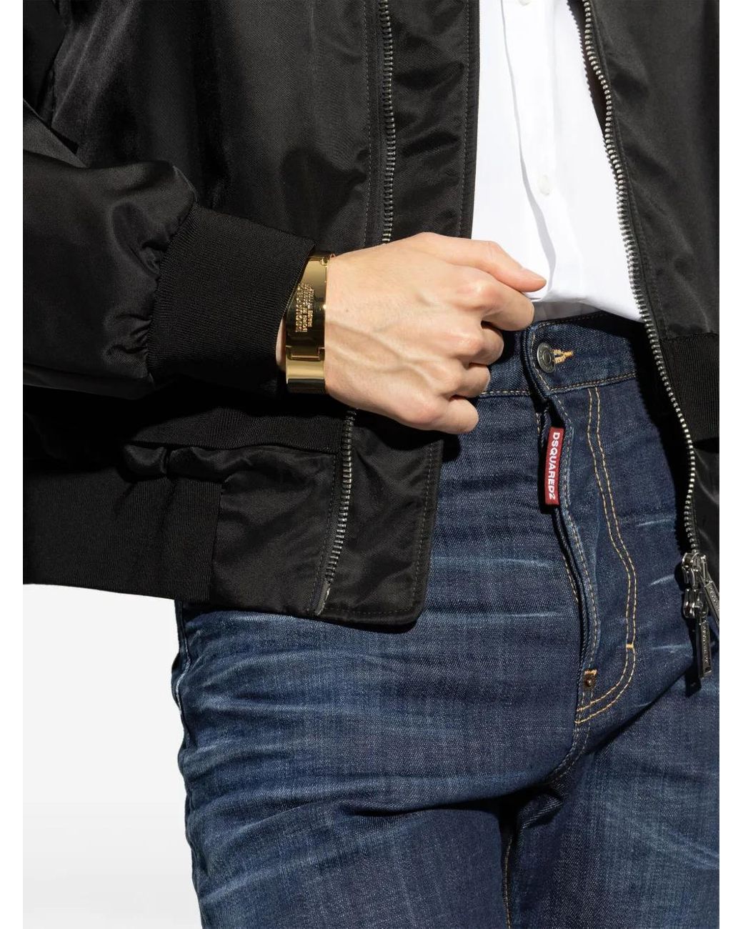 Pulsera Con Logo Grabado DSquared² de color Natural