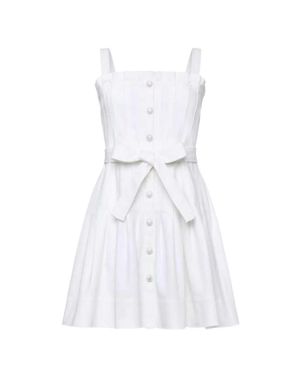 Cinq À Sept White Branwen Pleated Dress