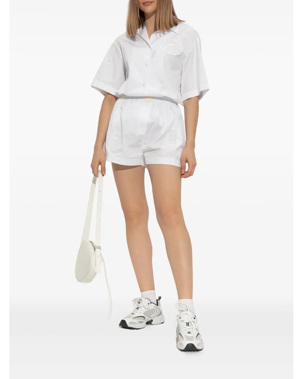 Lacoste White Storm 96 2K Panelled Sneakers